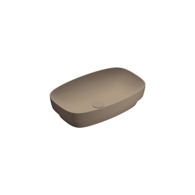Catalano Green Lux umywalka wpuszczana 60x38 cm brąz mat 160AGRLXMS