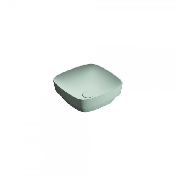 Catalano Green Lux umywalka wpuszczana 40x40 cm zielony mat 140AGRLXVS