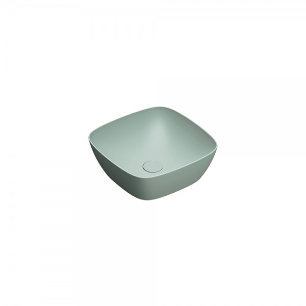 Catalano Green Lux umywalka nablatowa 40x40 cm zielony mat 140APGRLXVS