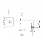 Demm ramię do deszczownicy 40 cm 6662