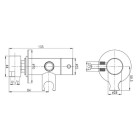 Vicario bateria bidetowa podtynkowa ACS18121