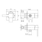 Vicario bateria bidetowa podtynkowa ACS19121