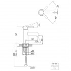Steinberg seria 100 bateria umywalkowa niska bez korka automatycznego chrom 100 1050