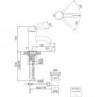 Steinberg seria 100 bateria umywalkowa z korkiem automatycznym czarny mat 100 1000 S