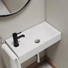 Steinberg seria 100 bateria umywalkowa bez korka automatycznego czarny mat 100 1010 S