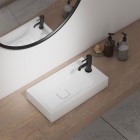 Steinberg seria 100 bateria umywalkowa bez korka automatycznego czarny mat 100 1010 S