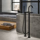 Steinberg seria 100 bateria wannowa wolnostojąca czarny mat 100 1162 S