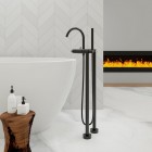 Steinberg seria 100 bateria wannowa wolnostojąca czarny mat 100 1162 S