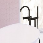 Steinberg seria 100 bateria wannowa wolnostojąca czarny mat 100 1162 S