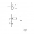 Steinberg seria 100 bateria prysznicowa czarny mat 100 1220 S
