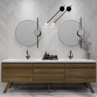 Steinberg seria 100 bateria umywalkowa z korkiem automatycznym czarny mat 100 1500 S