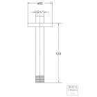 Steinberg seria 100 sufitowe ramię deszczownicy czarny mat 100 1571 S