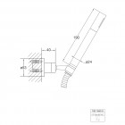 Steinberg seria 100 zestaw wannowy czarny mat 100 1650 S