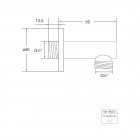 Steinberg seria 100 przyłącze kątowe 1/2" czarny mat 100 1660 S