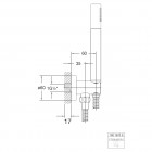 Steinberg seria 100 zestaw wannowy z przyłączem kątowym czarny mat 100 1670 S