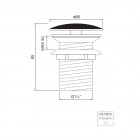 Steinberg seria 100 korek do umywalki bez przelewu czarny mat 100 1693 S