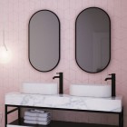 Steinberg seria 100 bateria umywalkowa wysoka bez korka automatycznego czarny mat 100 1700 S