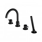 Steinberg seria 100 bateria wannowa 4-otworowa czarny mat 100 2400 S