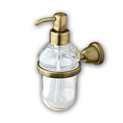 Ivab Cri dozownik na mydło szklany stare złoto CRI16BR