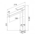 Framo Cinque bateria umywalkowa bez korka CNQ00216