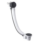 Vicario przelew wannowy z napełnianiem 80 cm czarny 260/80