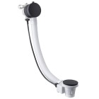 Vicario przelew wannowy z napełnianiem 55 cm czarny 260/1151