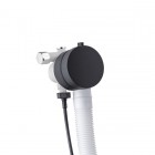 Vicario przelew wannowy z napełnianiem 55 cm czarny 260/1151