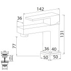 Framo Cinque bateria umywalkowa z korkiem klik klak CNQ00218/K