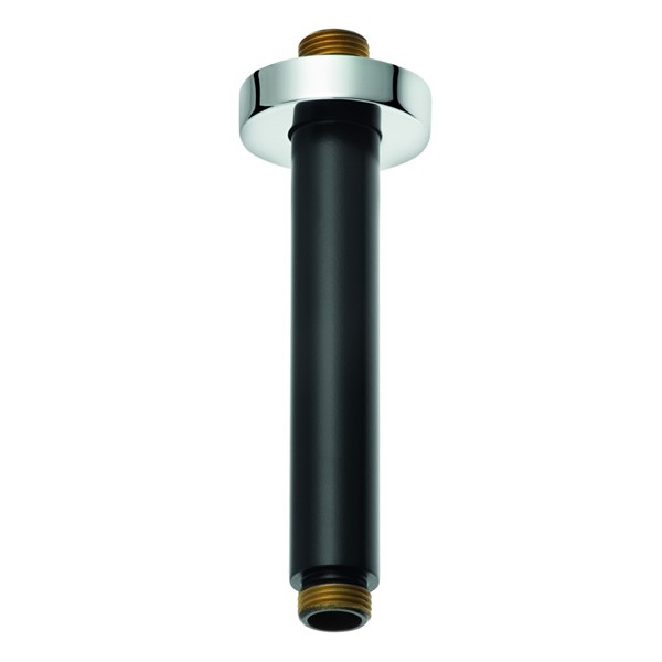 Kludi A-QA ramię do deszczownicy sufitowe 15 cm czarny mat/chrom 665158700