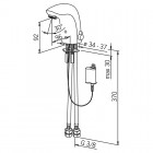 Oras Electra bateria elektroniczna umywalkowa z regulatorem temperatury zasilanie 6V 6150F