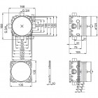 Oras Bluebox korpus podtynkowy 3/4" do baterii wannowo-prysznicowej 2081