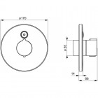 Oras Electra bateria czasowa natryskowa podtynkowa z regulatorem temperatury 6617C