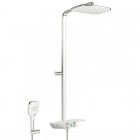 Oras Esteta Wellfit zestaw natryskowy termostatyczny chrom/biały zasilanie 6V Bluetooth® 7592U-11