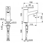 Oras Inspera bateria umywalkowa bez korka 3010F