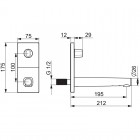 Oras Inspera bateria elektroniczna umywalkowa z regulatorem temperatury zasilanie 230/12V 3007C