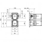 Oras korpus baterii umywalkowej 230/12V 2207A