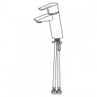Oras Cubista bateria umywalkowa bez korka 2810F