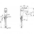 OrasVega bateria umywalkowa bez korka 1810FG