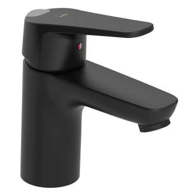 OrasVega bateria umywalkowa bez korka czarny mat 1810FG-33