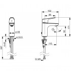 Oras Vega XL bateria umywalkowa bez korka 1811FG