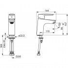 Oras Saga XL bateria umywalkowa bez korka 3911F