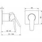 Oras Saga bateria prysznicowa podtynkowa 3983