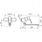 Oras Saga bateria kuchenna ścienna 3937