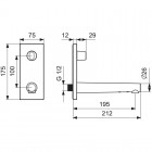 Oras Signa bateria elektroniczna umywalkowa z regulatorem temperatury zasilanie 230/12V 2207C