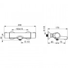 Oras Nova bateria wannowa termostatyczna ścienna 7462U