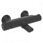 Oras Nova bateria wannowa termostatyczna ścienna czarny mat 7462U-33