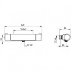 Oras Nova bateria prysznicowa termostatyczna czarny mat 7460-33