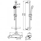 Oras Nova bateria prysznicowa termostatyczna 7412