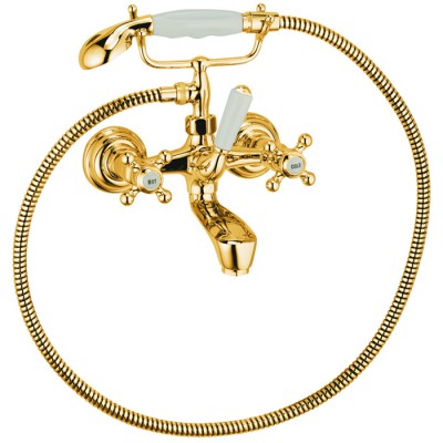 Kludi Adlon bateria wannowa pozłacana 514414520