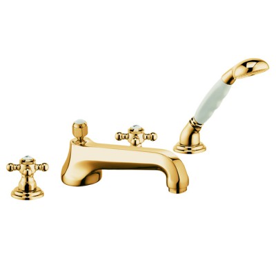 Kludi Adlon bateria wannowa pozłacana 515254520